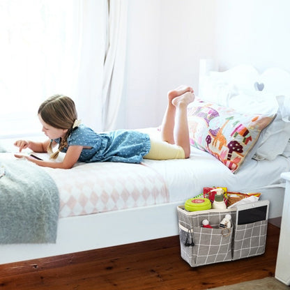 Bedside Hanging Bag Bed Storage Pocket Tidy Organiser Bedhead Sofa Pouch Phone Holder Tablet Pocket