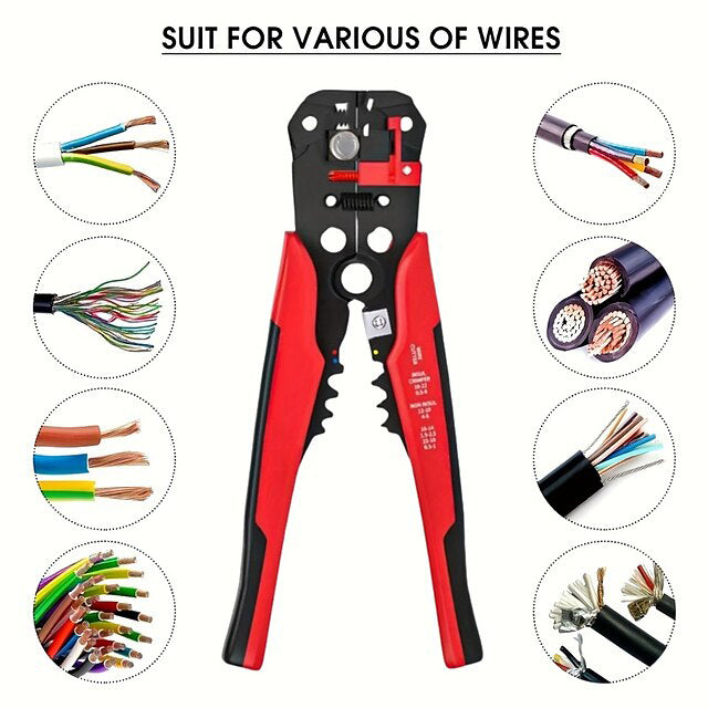 5in1 Cable Crimper Wire Cutter Automatic Stripper Electrical Wire Crimping Stripping Pliers Tool