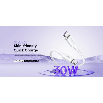 1M/2M Remax RC-C021 30W Super Fast Charging Cable PD Type C To Type C Data Sync C to C Cable Charger