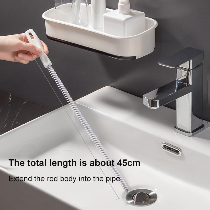 60cm Bendable Drain Hair Cleaner Sink Pipe Clog Remover Sewer Dredging Strip Cleaning Unclog Tool