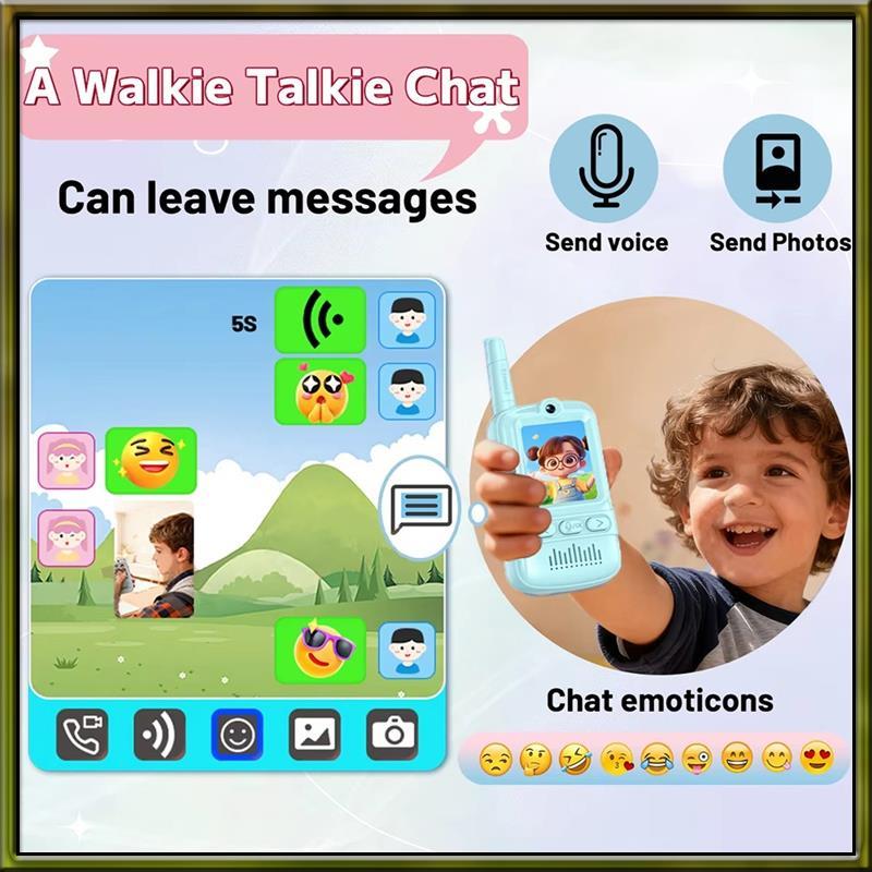 Kids Video Walkie Talkie Rechargeable HD Screen Two Way Radio Camera Outdoor Toy Birthday Xmas Gift