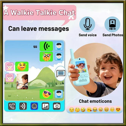 Kids Video Walkie Talkie Rechargeable HD Screen Two Way Radio Camera Outdoor Toy Birthday Xmas Gift