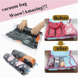 【Bundle of 5/10】World First Pump Free Sushi Roll Air Compression Vacuum Bag Travel Staycation Luggage Pack Space Saving