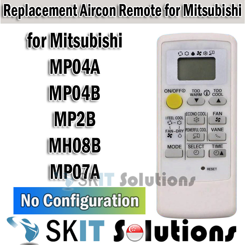 Replacement Mitsubishi Aircon Remote Control Air Con Air Conditioner AC Controller Mitsubishi Starmex MP04B MP04A MH08B MP07A MP2B