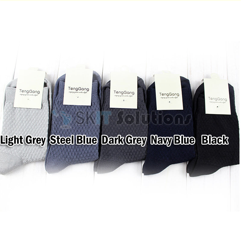 Men Bamboo Fiber Business Quarter Ankle Socks Cotton Male Breathable Anti-Bacteria Odor Resistant