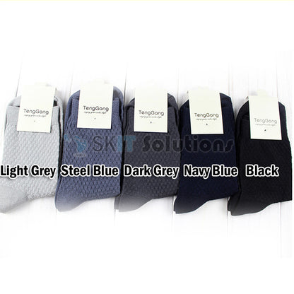 Men Bamboo Fiber Business Quarter Ankle Socks Cotton Male Breathable Anti-Bacteria Odor Resistant