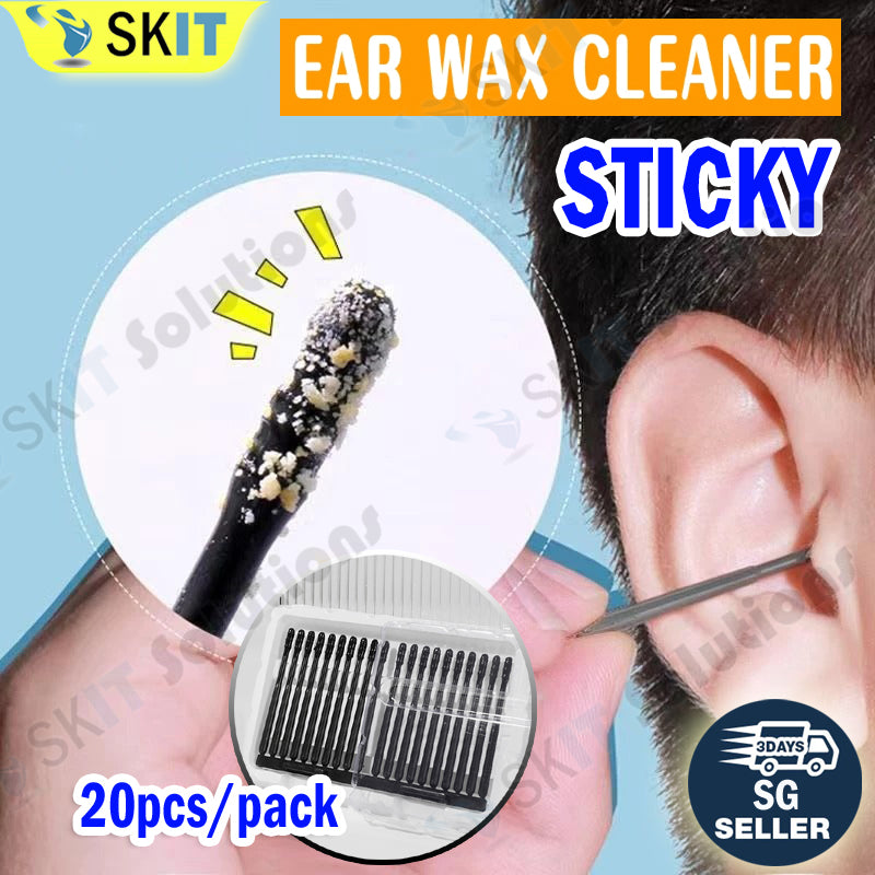 Ear Wax Cleaner Stick Spiral Pick Sticky Earwax Remover Tool Safe Earpick Digger Cleaning Picker