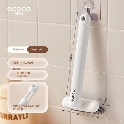 ECOCO Multi Function Gap Cleaning Brush 2 In 1 Rotary Seam Cleaner Brush 2in1 Bathroom Toilet Brush