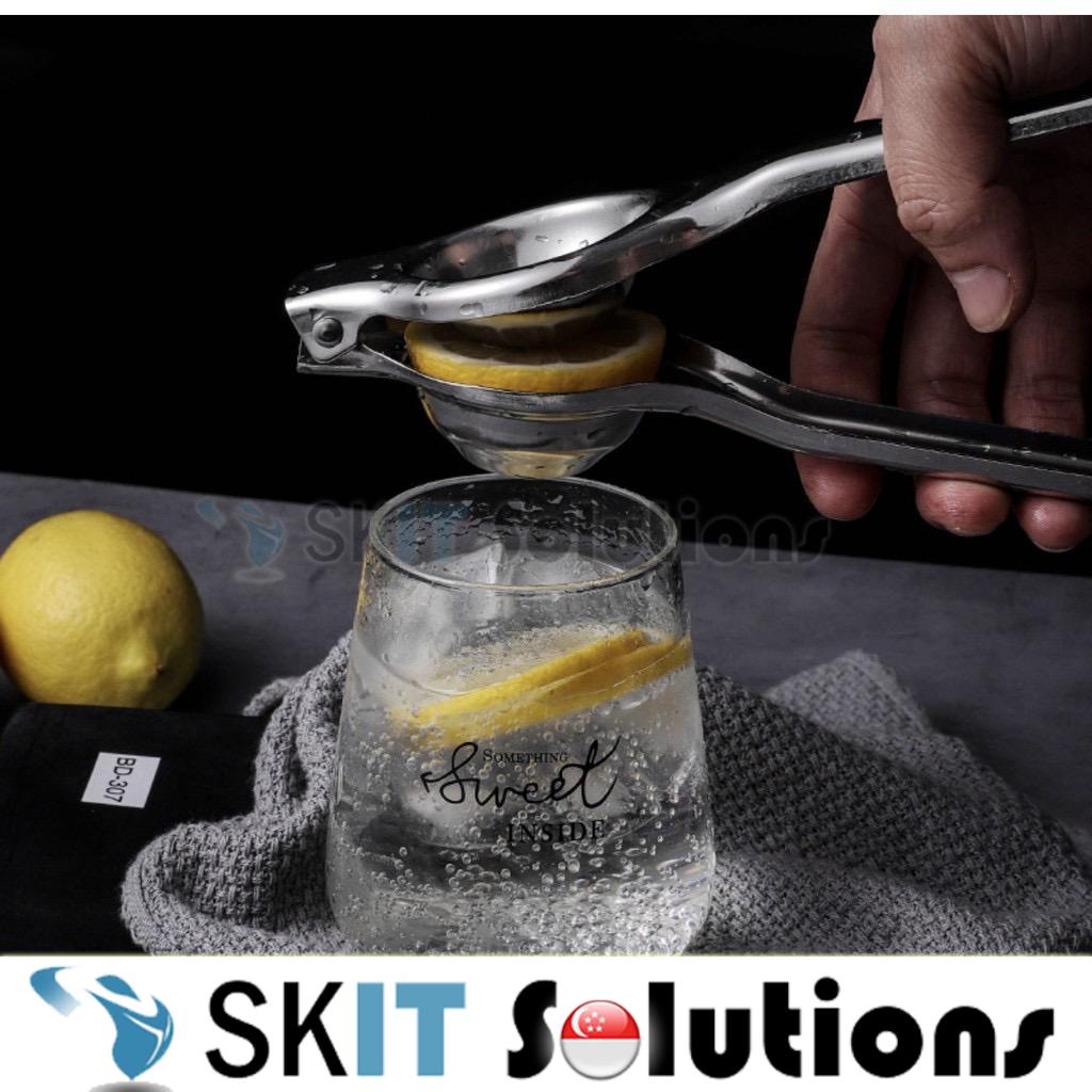 Lemon Squeezer Juicer Stainless Steel Kitchen Bar Orange Lime Citrus Juicer Manual Hand Press New with Box