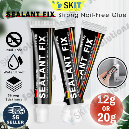 12g/20g Sealant Fix No Drill Super Glue Strong Adhesive No Nail Glue for Bathroom Furniture Hardware