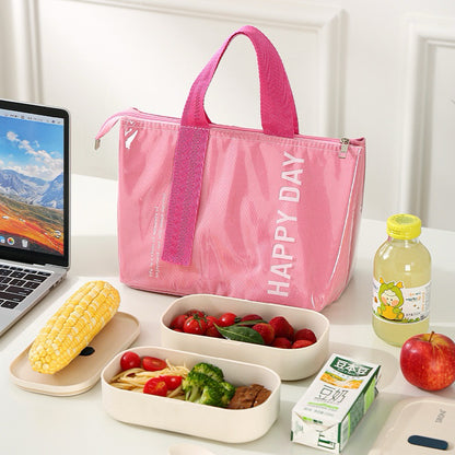 Large Capacity Bento Lunch Bag Waterproof Insulated Thermal Handheld Food Storage for Office Travel