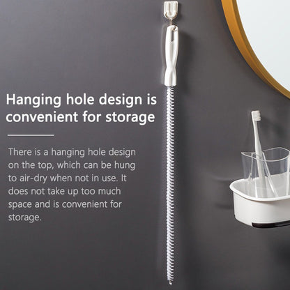 60cm Bendable Drain Hair Cleaner Sink Pipe Clog Remover Sewer Dredging Strip Cleaning Unclog Tool