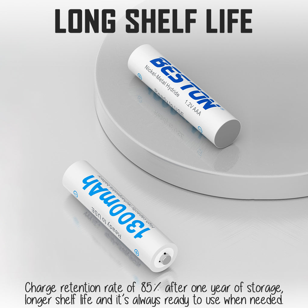 Beston Ni-MH Rechargeable Battery AA AAA FREE CASE Double Triple A