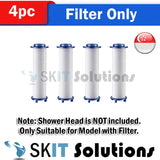 High Pressure Turbocharged Shower Head Built-in Turbo Fan, Dual Spray Option Double Outlet Panel