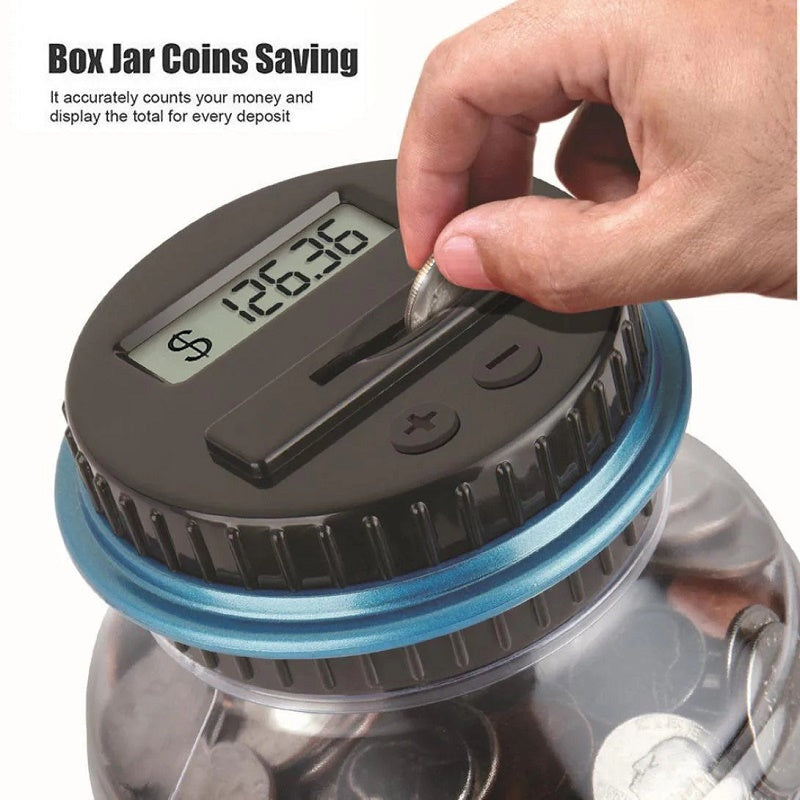 SGD Electronics Coins Deposit Piggy Bank Digital LCD Coins Counting Jar Singapore Dollar Money Box
