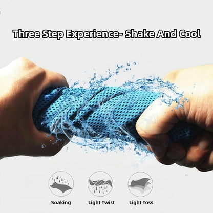 Summer Ice Silk Cooling Towel Quick Dry Sports Towel Wipe Sweat Gym Running Fitness Outdoor Travel