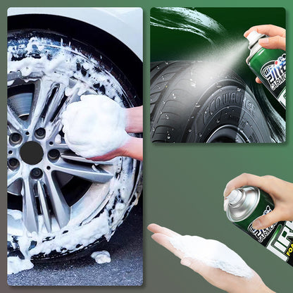 Car Tire Foam Cleaner Automotive Tyre Wheel Rim Wax Shine Polish Coating Spray Lotion Cleaner Care