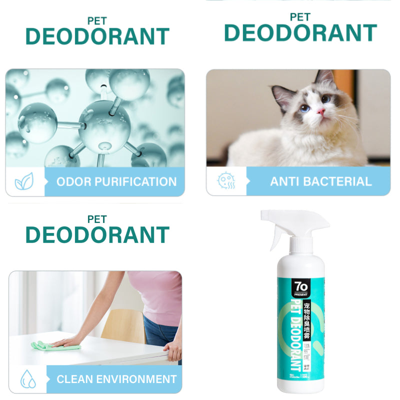 500ML Pet Deodorant Spray Eliminate Odor Anti Bacteria Harmless Lick Aroma Odour Remover Deodorizing