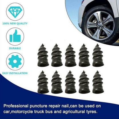 Motorcycle Car Tire Repair Rubber Nail Plug Screw Strip Studding Tubeless Tyre Puncture Repair Tools