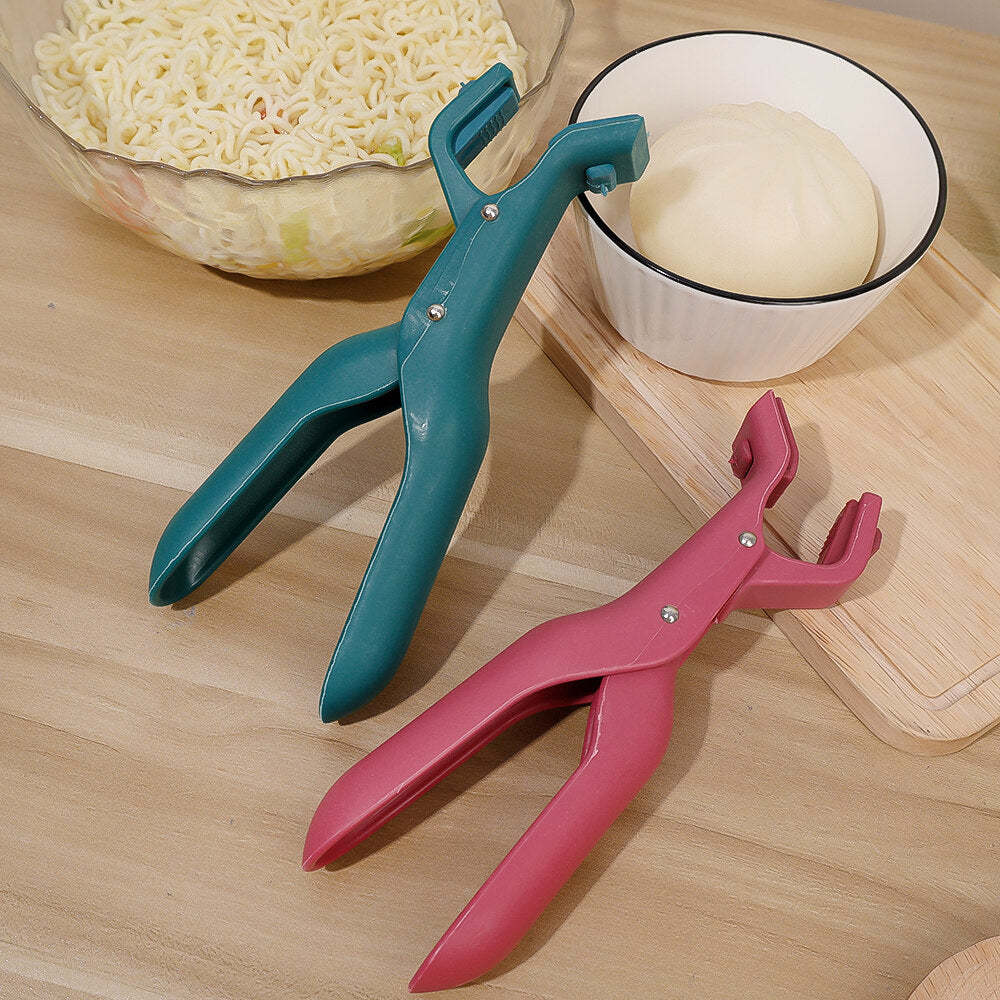 Anti-Scalding Clip Non-Slip Hot Plate Gripper Kitchen Bowl Clamp Heat Resistant Durable Silicone Tong