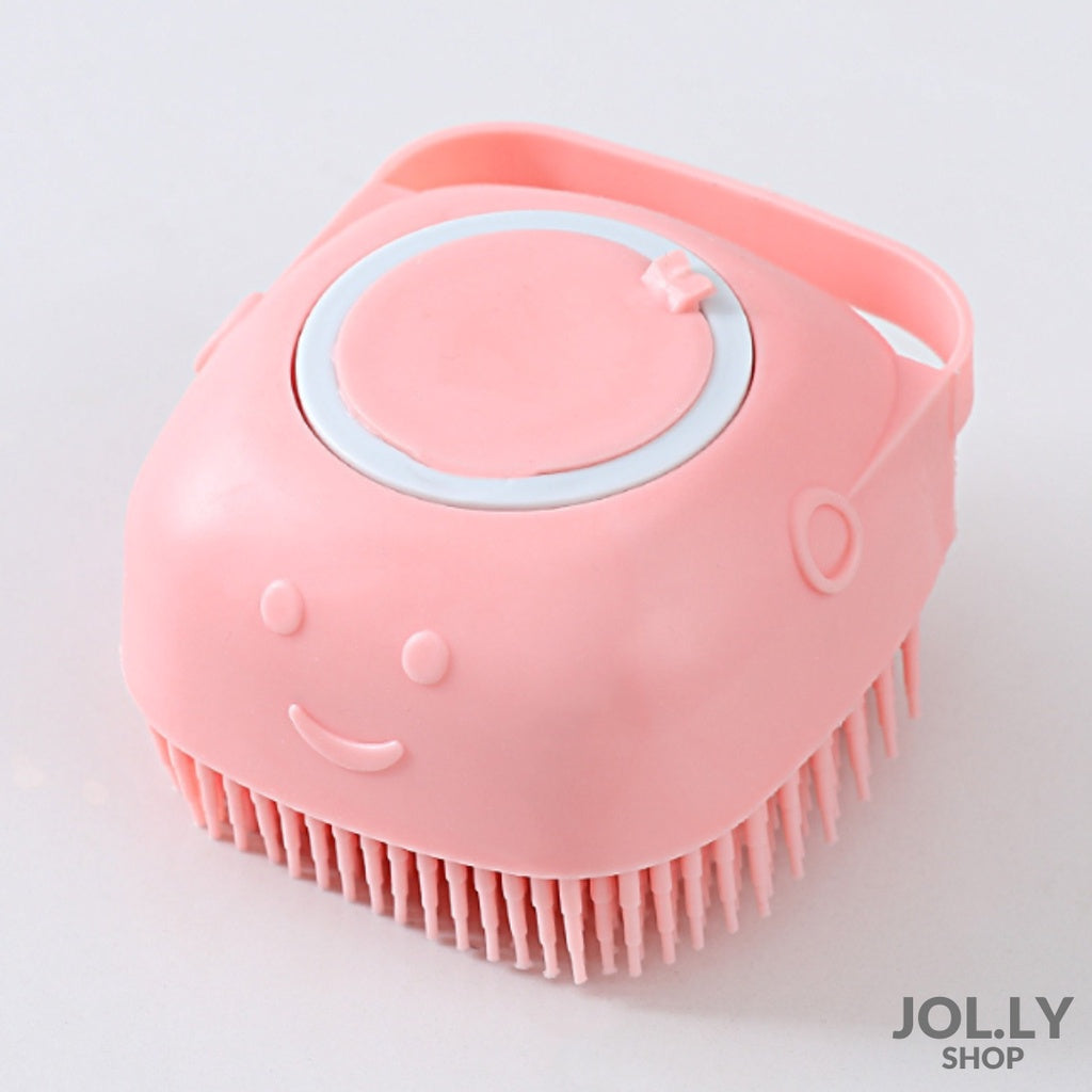 2-in-1 Pet Shampoo Massage Brush with 60ml Dispenser