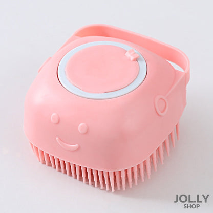 2-in-1 Pet Shampoo Massage Brush with 60ml Dispenser
