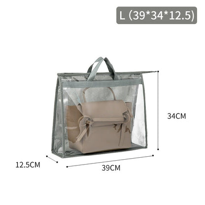 Transparent PVC Handbag Dust Cover Hanging Storage Organizer Closet Protector Wardrobe Bag