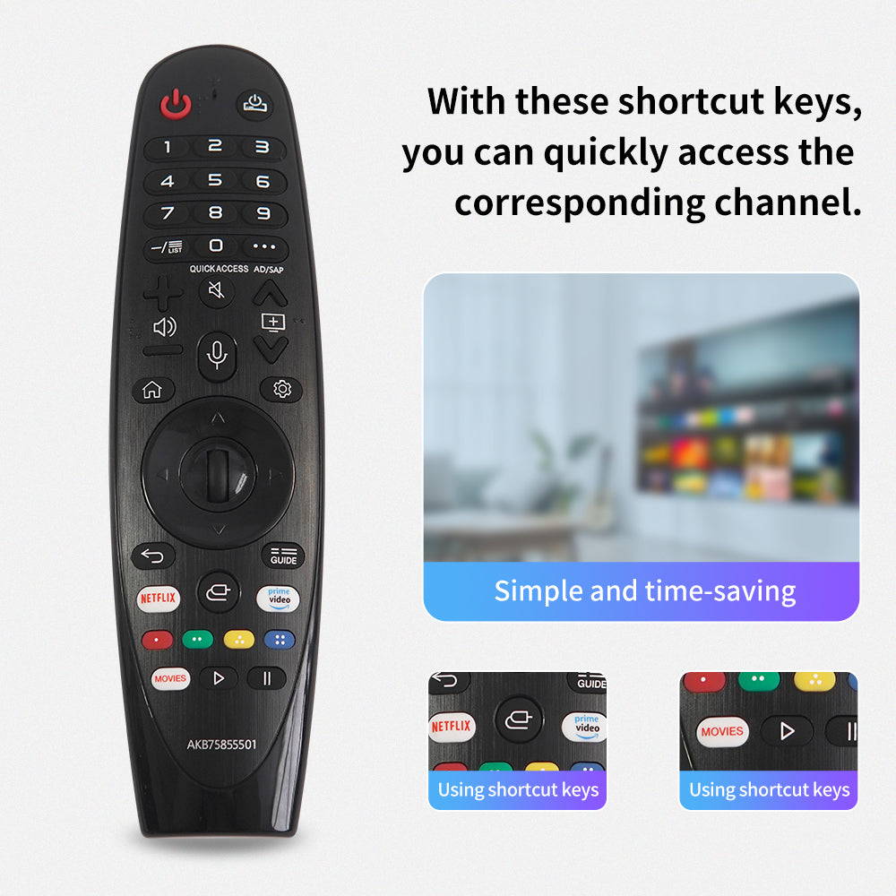 AKB75855501 Voice Replacement Remote Control AN-MR20GA AN-MR19BA AN-MR18BA for LG Smart TV Magic