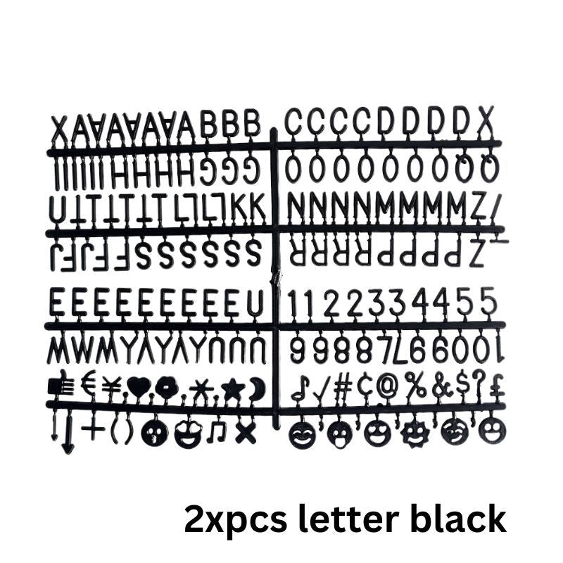 Felt Letter Board Kit Wooden Frame Alphabet Message Sign Table Display Birthday Party Gift Stand