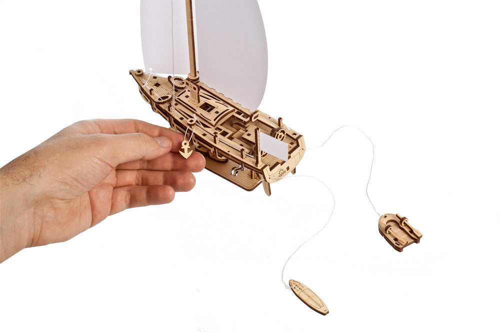 Ugears The Ocean Beauty Yacht ★Mechanical 3D Puzzle Kit Model Toys Gift Present Birthday Xmas Christmas Kids Adults