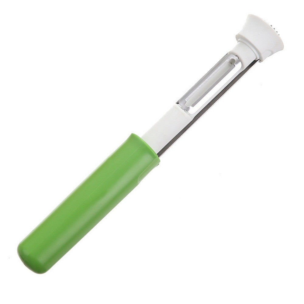 2-in-1 Fruit Cutter Peeler Core Remover Stainless Steel Extractor Removal Tool Rust-Proof Anti Slip