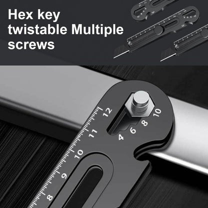 6in1 Stainless Steel Utility Knife Cutter Penknife Blade Ruler Wrench Screwdriver Pen Knives Tool