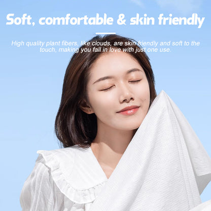 【BUNLDE OF 5】Travel Disposable Bath Towel Face Towel For Hotel Business Trip Uncompressed Set Travel Essentials