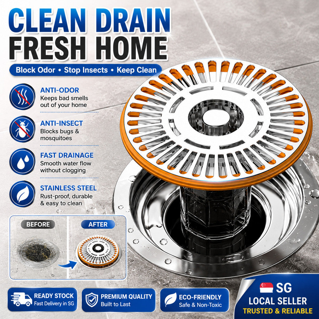 Stainless Steel Shower Floor Drain Filter Anti Odor Anti Insect Bathroom Kitchen Drain Cover Mesh