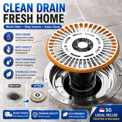 Stainless Steel Shower Floor Drain Filter Anti Odor Anti Insect Bathroom Kitchen Drain Cover Mesh
