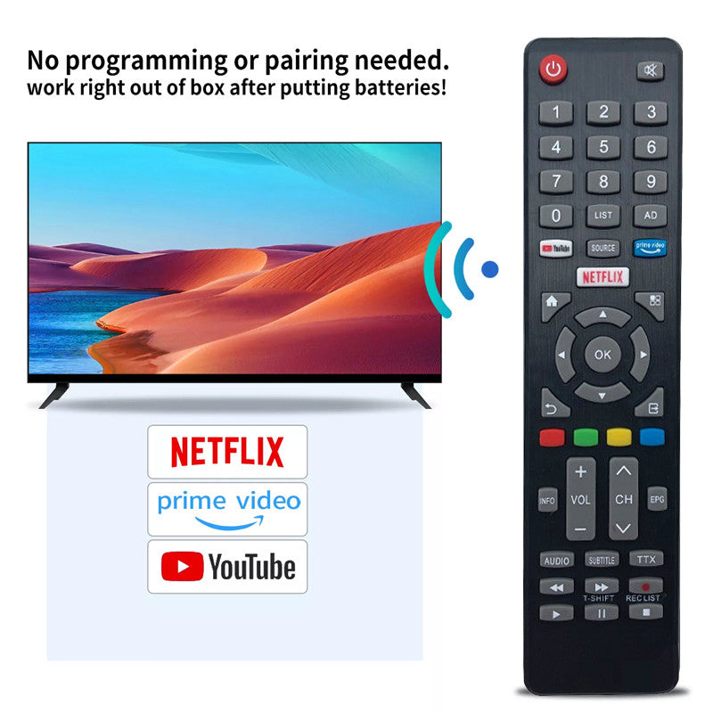 Universal Replacement Remote for PRISM+ E-Series 4K Smart Android TV for Prism + E Series