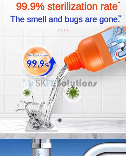 500ml Duer Pipe Dredge Gel Powerful Clog Remover for Toilet Kitchen Sewer Drain Cleaner Deodorizer