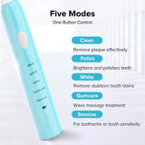 Powerful Ultrasonic Electric Toothbrush USB Rechargeable Adult Electronic Washable Power Ultra Sonic Tooth Brush+4 Heads