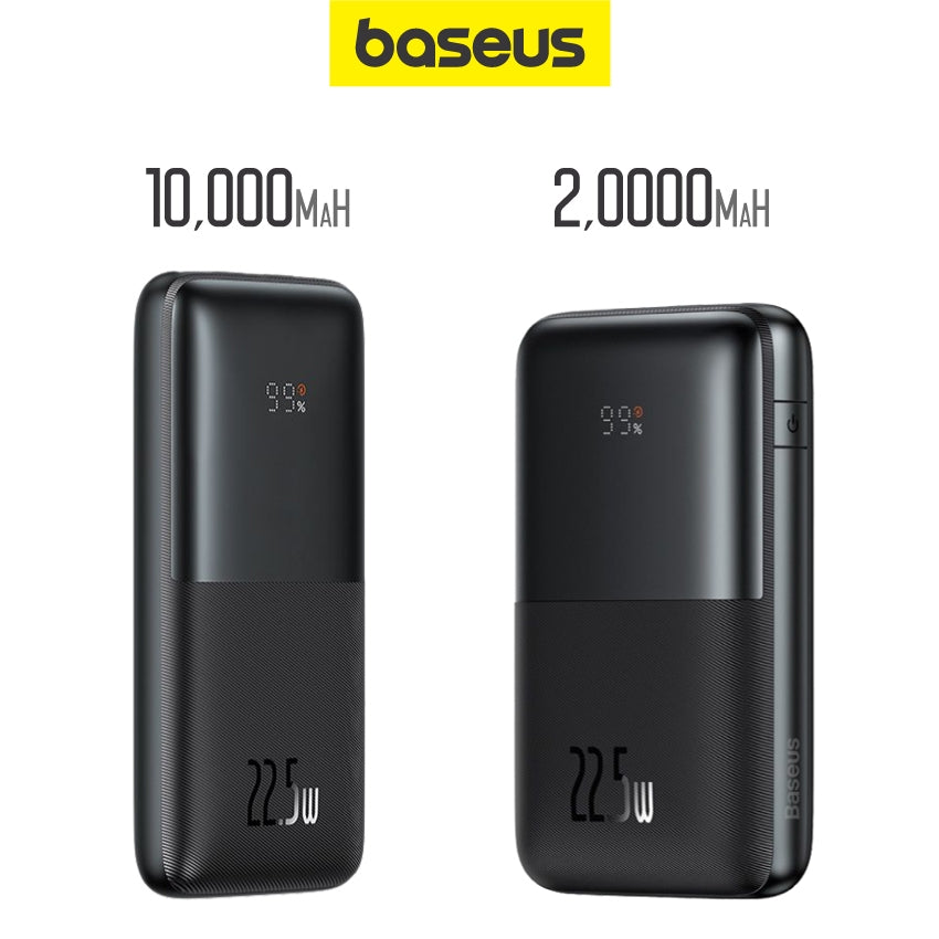 Baseus Bipow Pro Digital Display Fast Charge Power Bank 10000mAh / 20000mAh 22.5W Emergency Battery Charger PowerBank