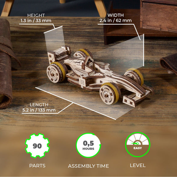 UGEARS Compact Racer