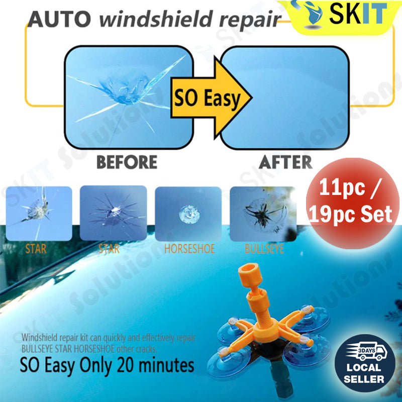 Car Windshield Glass Crack Repair Kit Nano Fluid Resin DIY Cracked Window Automotive Accessory Tool