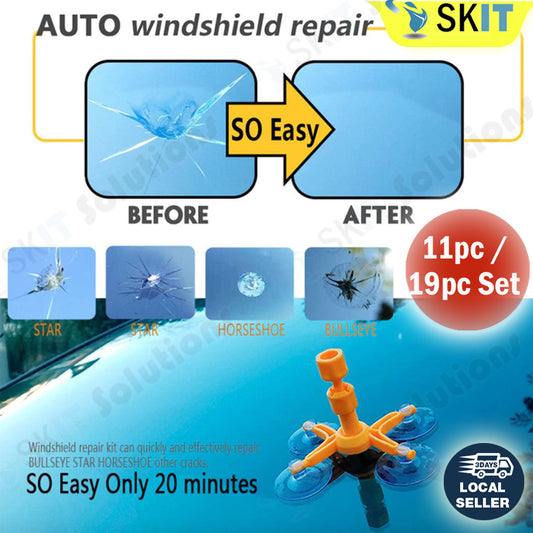 Car Windshield Glass Crack Repair Kit Nano Fluid Resin DIY Cracked Window Automotive Accessory Tool