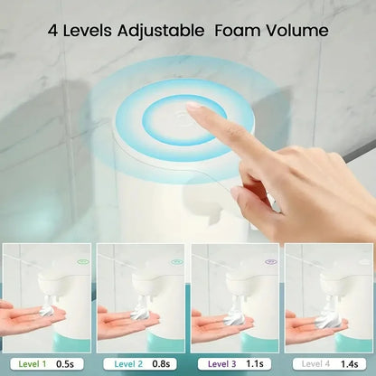 350/600ml Automatic Soap Dispenser Foam/Liquid Gel Hand Free Touchless Smart Auto Dish for Bathroom