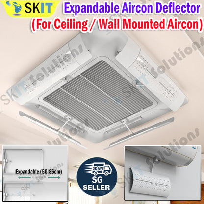 Central Aircon Ceiling Cassette / Wall Mounted Air Conditioner Wind Deflector AC Wind Baffle Shield