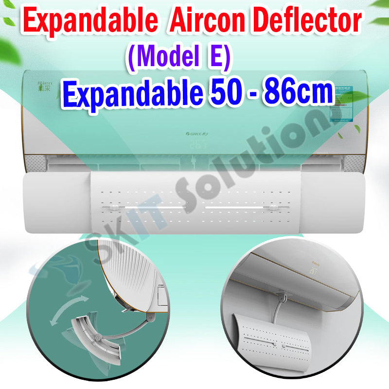 57-92cm Retractable Air Conditioner Wind Shield Aircon Deflector Adjustable Universal AC Windshield