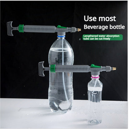 High Pressure Air Pump Manual Beverage Bottle Sprayer for Home Garden Plant Watering Tool Spray Head