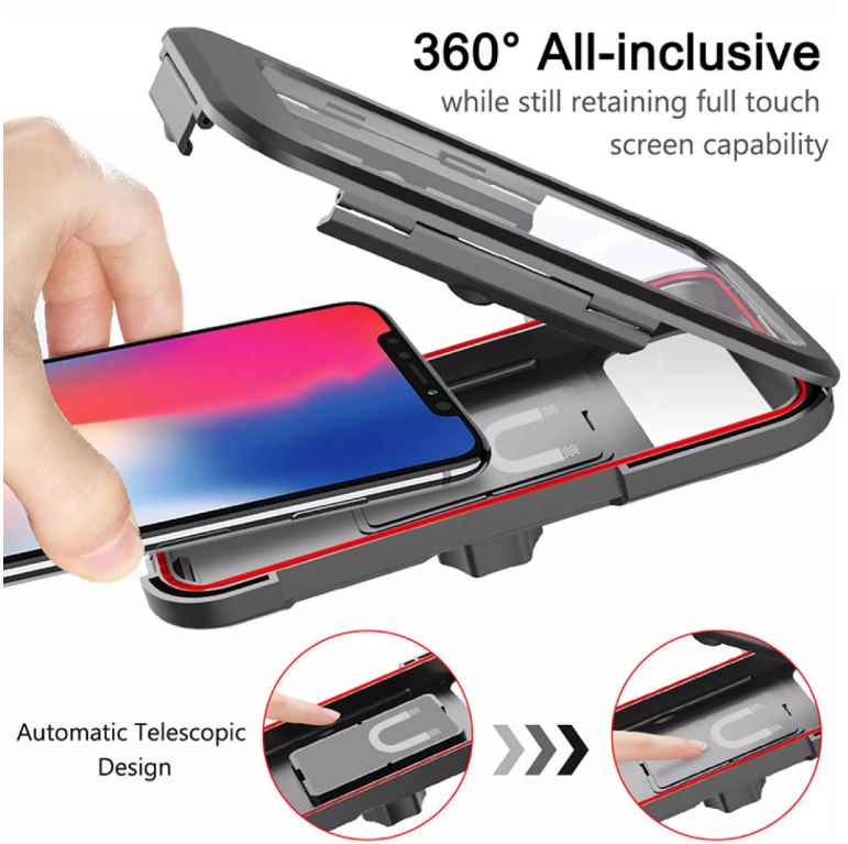 Waterproof Bicycle Motorbike Handlebar Mobile Phone Holder Case Cover Motorcycle Bike Smartphone Stand Mount Bracket