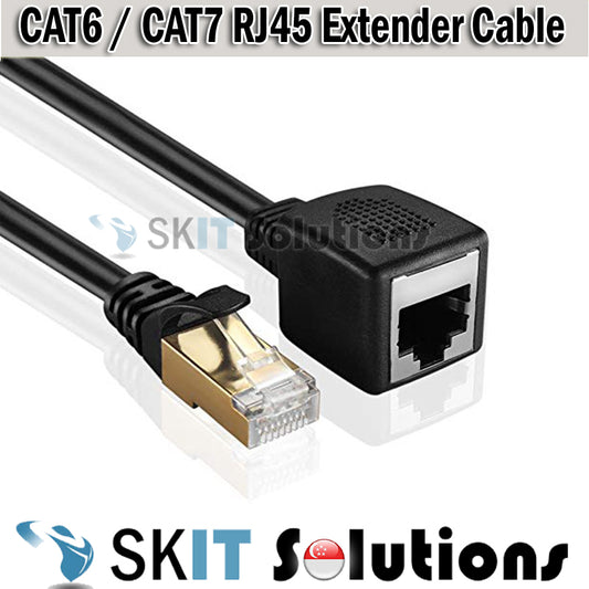 CAT6 / CAT7 Ethernet Extension Patch Cable RJ45 LAN Male To Female Network Extender Wiring Coupler Joiner Plug Adapter
