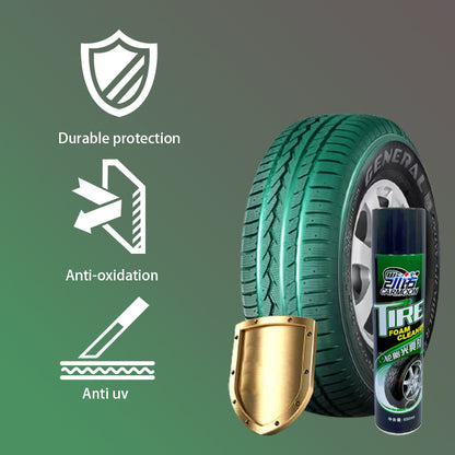 Car Tire Foam Cleaner Automotive Tyre Wheel Rim Wax Shine Polish Coating Spray Lotion Cleaner Care