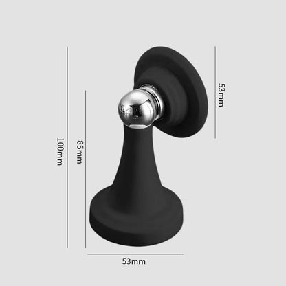Silicone Magnetic Door Stopper Mute Door Stop Suction Punch-Free No Drill Decorative Heavy Duty Silicone Doorstop Wedge